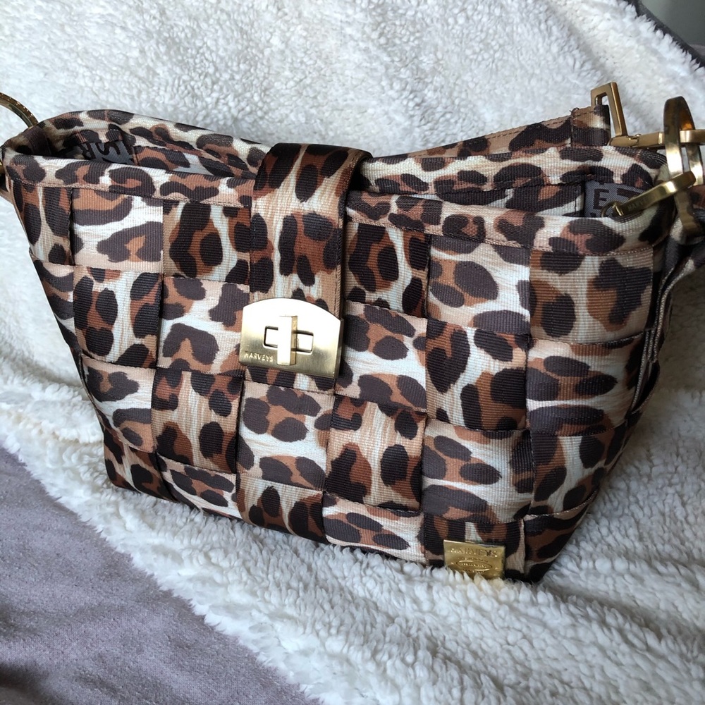 Harveys SeatbeltBag Leopard Carriage Tote